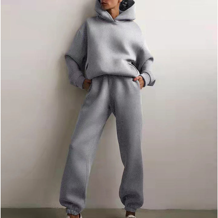 Ensemble de sweat à capuche surdimensionné et de pantalon de jogging pour femmes Chic & Stil