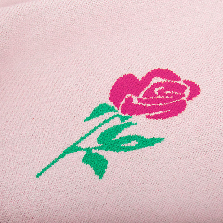 Ladies soft knitted sweater with floral pattern Lune London