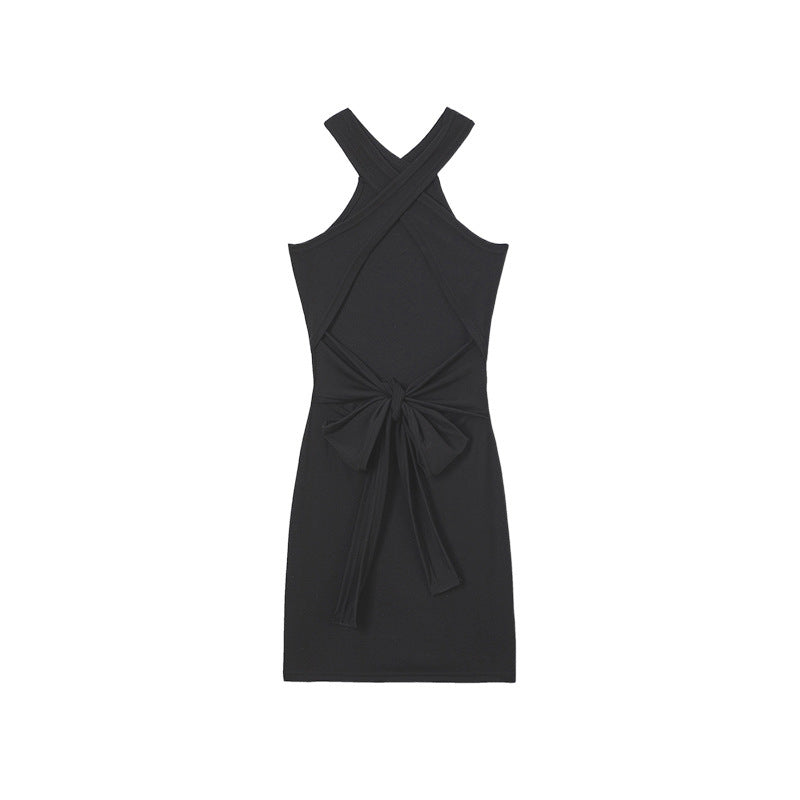 Chic Women's Bodycon Dress with Knot Detail