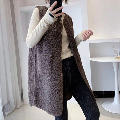 Women Long Fleece Jacket Amarae