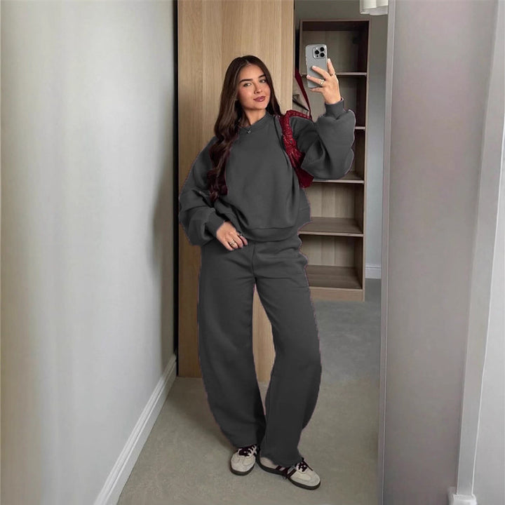 Casual crop sweatshirt set for women Heidi Mode