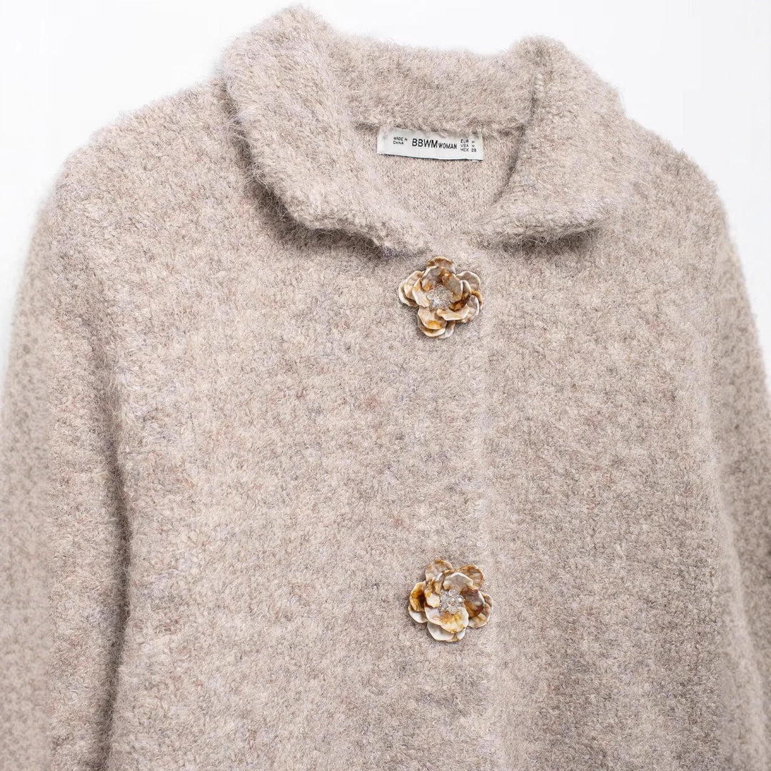 Chef jacket for women with decorative button details Lune London