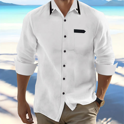 Men's Leisure Button-Up Shirt Amarae