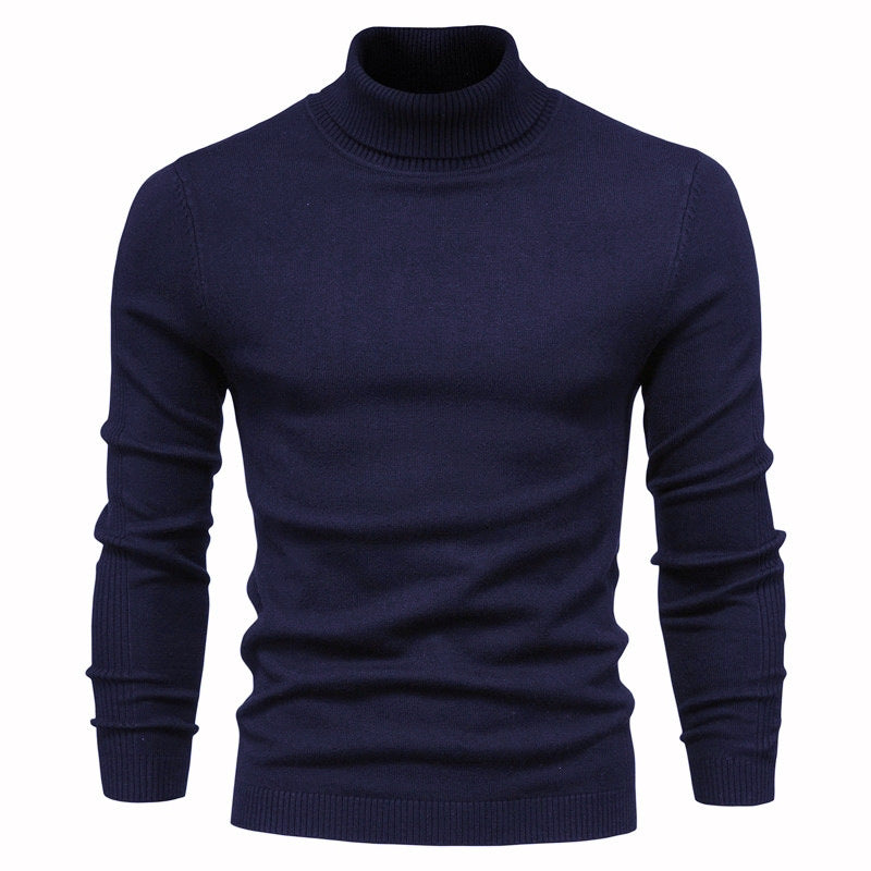Men's Fashionable Turtleneck Sweater Made Of Fine Merino Wool Lune London
