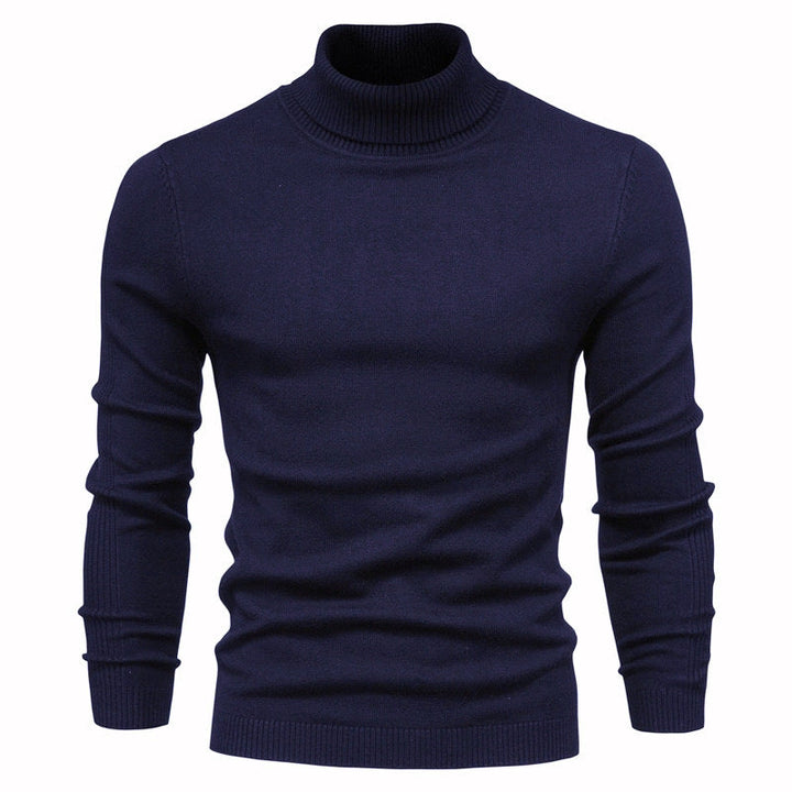 Men's Fashionable Turtleneck Sweater Made Of Fine Merino Wool Lune London