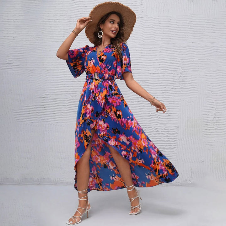 Lune London belted maxi dress for women