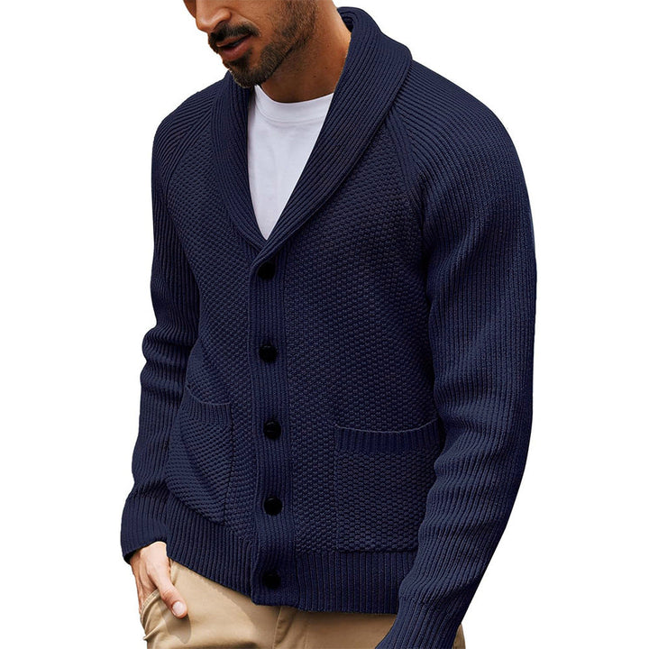 Lune London | Men's cardigan with shawl collar and pockets