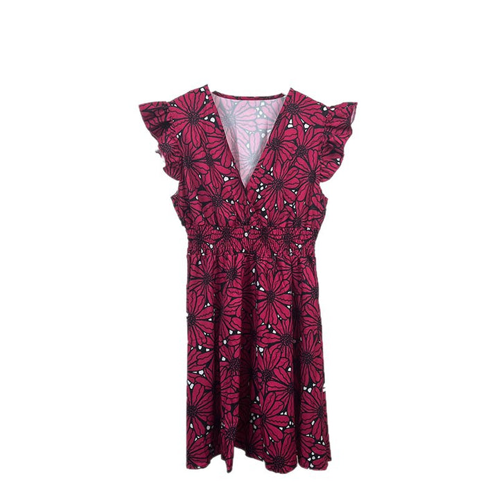 Robe Florale Élégante pour Femmes avec Ourlet Ample et Volants Chic & Stil