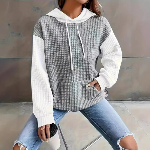 Women's sweatshirt with textured fabric and relaxed fit Amarae