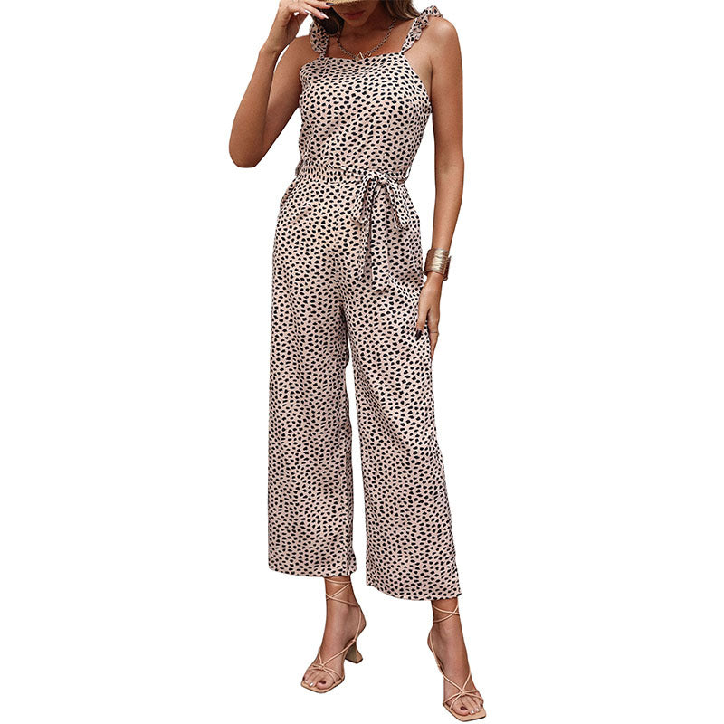Women Leisure Jumpsuit With Wide Legs Lune London