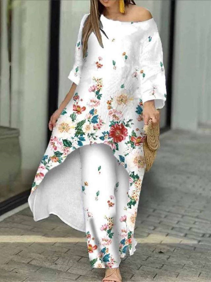 Chic and Stylish Floral Design Maxi Dress for Women