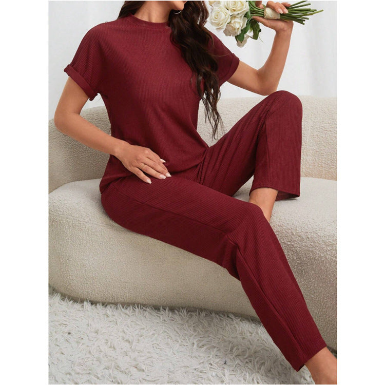 Amarae Ribbed Loungewear Set for Women