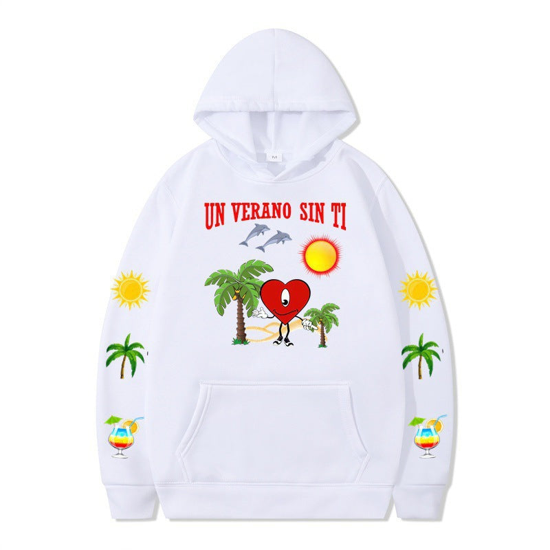 Women's hoodie with vibrant summer motif and comfortable fit Lune London