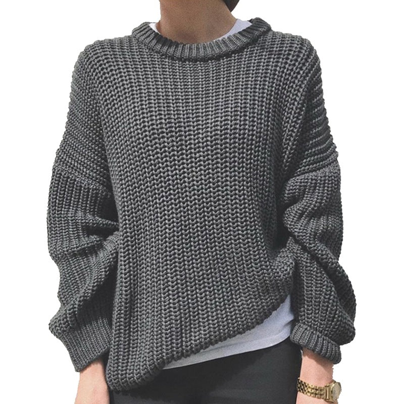 Chunky knit sweater for women with a relaxed fit and voluminous sleeves Lune London