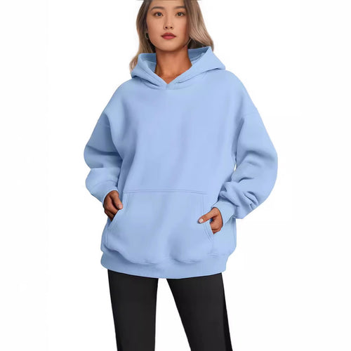 Oversized women's hoodie with practical pockets and elastic cuffs Amarae