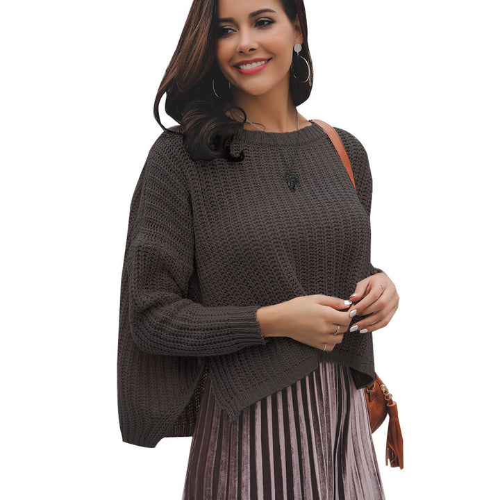 Ladies trendy sweater with structured textile pattern Lune London