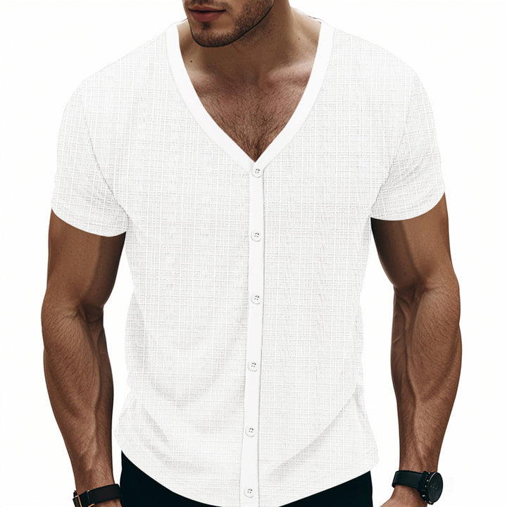 Short sleeve shirt for men with structured design Lune London