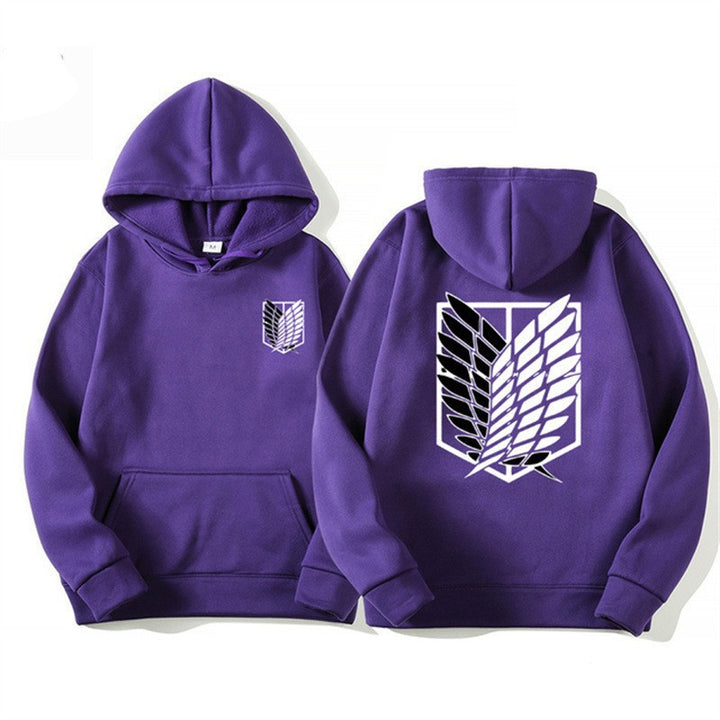 Women's hooded sweatshirt with modern anime design and practical kangaroo pocket Chic & Stil