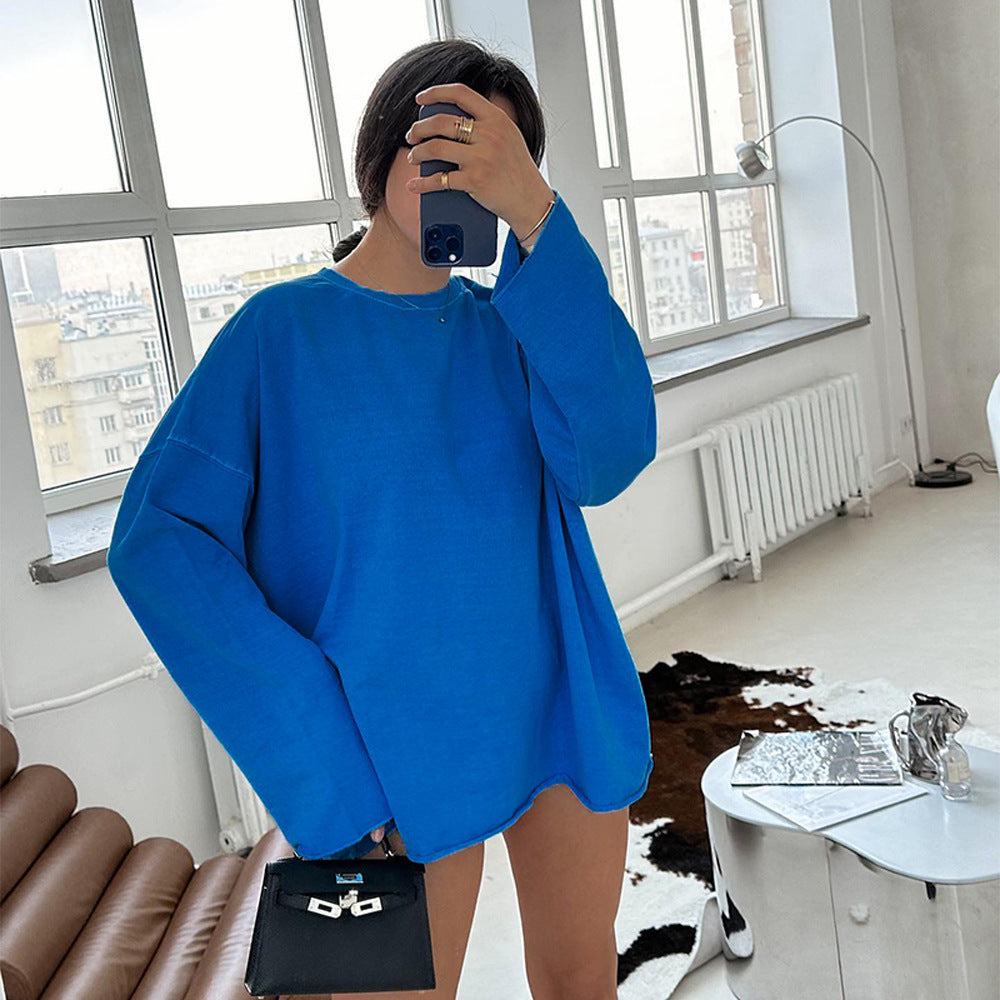 Amarae oversized casual long sleeve shirt for women