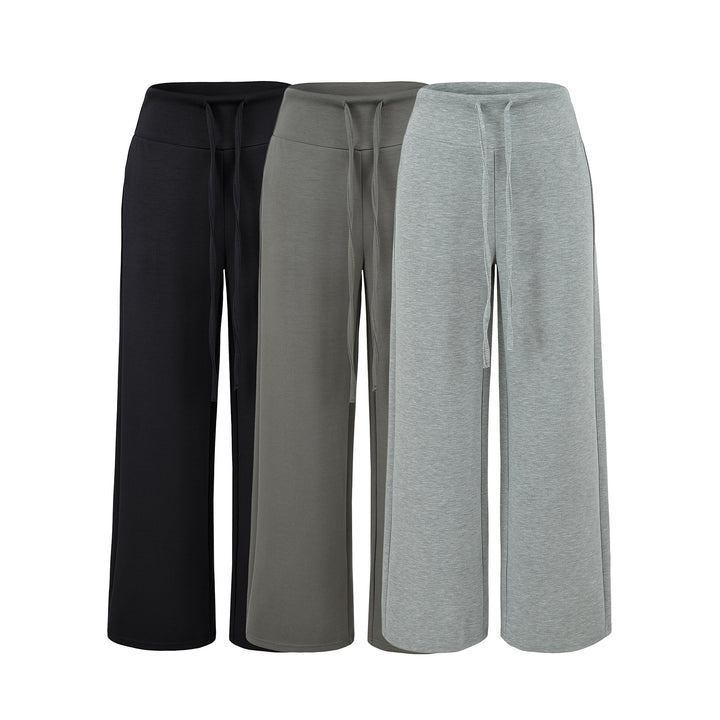 Women's Culotte Lounge Pants with High Comfort Waistband and Drawstring