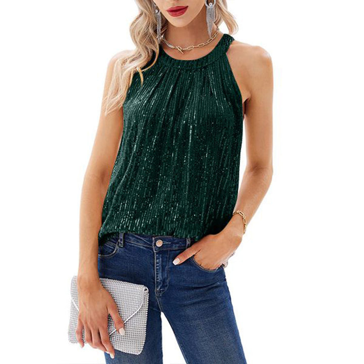 Ladies functional top with sequins Amarae
