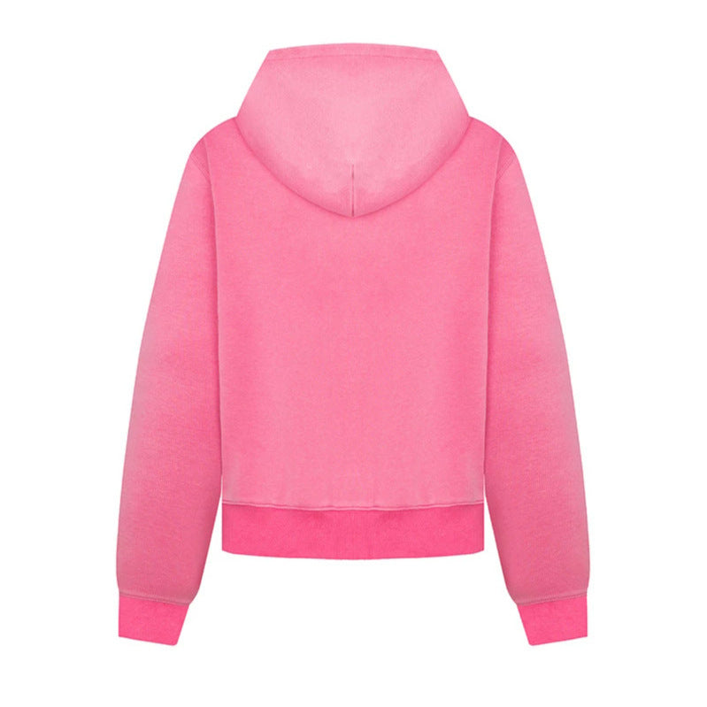 Ladies hooded sweat jacket in military style with decorative cords and metal buttons Amarae