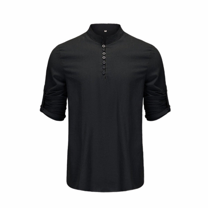 Shirt for men with modern buttons and practical rolled-up sleeves Lune London