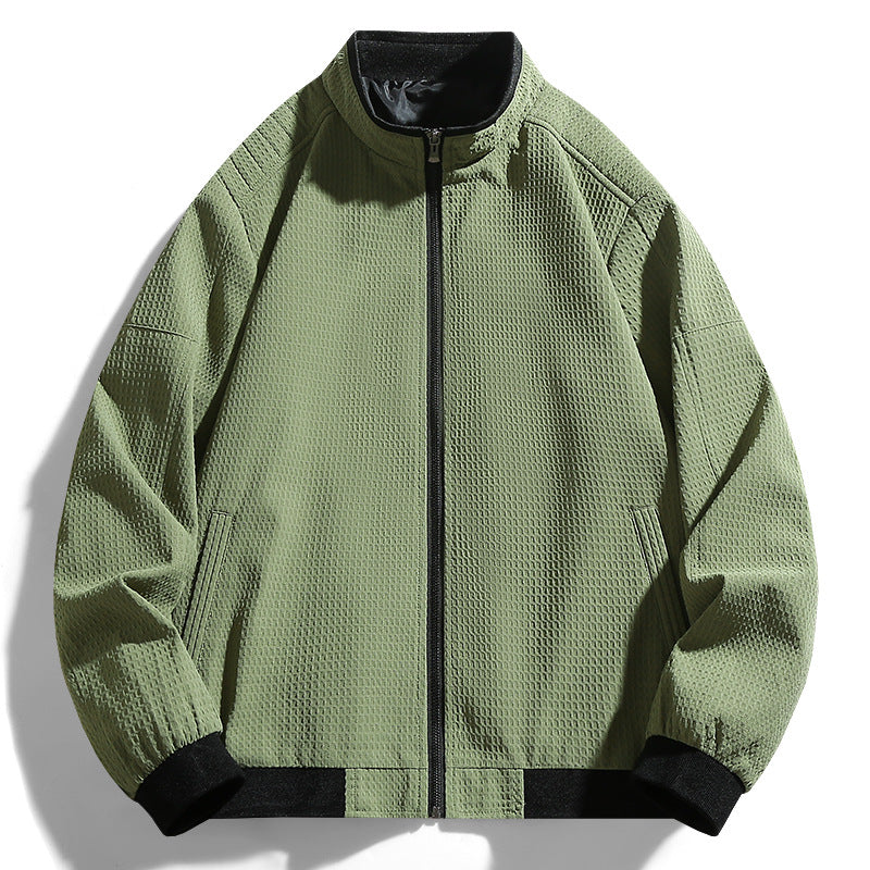 Versatile leisure jacket for men with textured surface Amarae