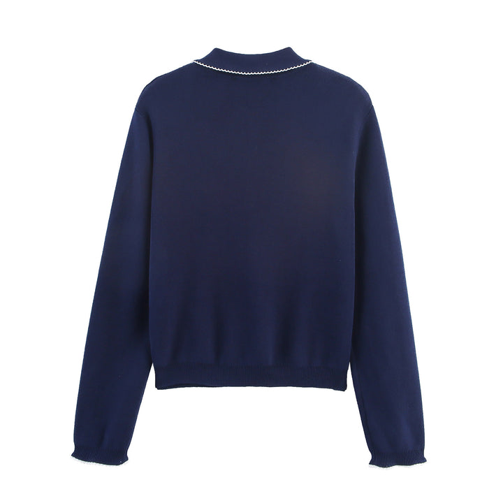 Casual and fashionable women's cardigan with collar Lune London