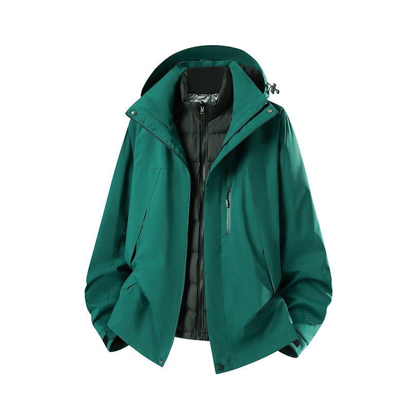 Women's Two-Piece Softshell Parka with Removable Quilted Inner Jacket Amarae