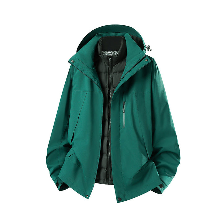 Women's Two-Piece Softshell Parka with Removable Quilted Inner Jacket Amarae