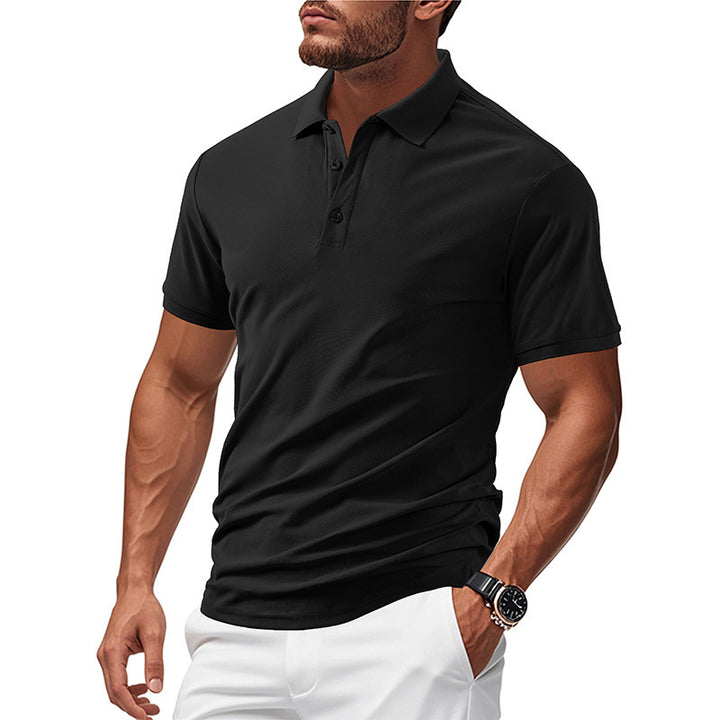 Men's polo in functional breathable material with a modern cut Lune London