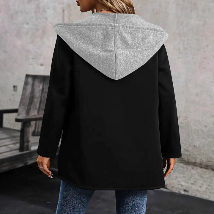 Casual hooded jacket for women with side pockets and modern cut Lune London