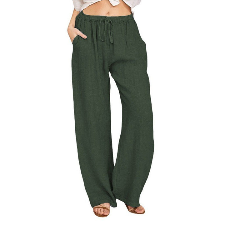Wide linen trousers for ladies Lune London
