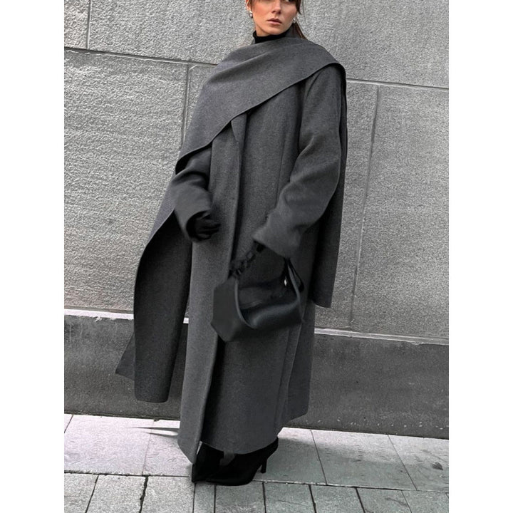 Ladies Coat Capes Elegant in High Quality Wool Blend Lune London