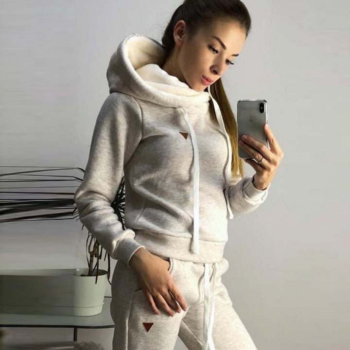 Ladies sporty sweater with high collar and stylish details Lune London