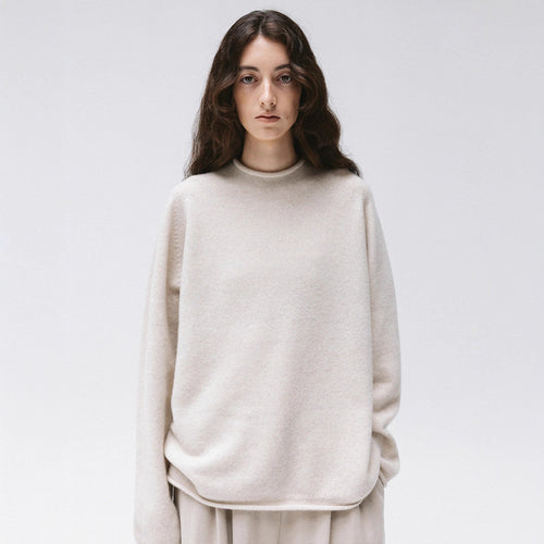 Pull en maille confortable à col montant pour femme Chic & Stil