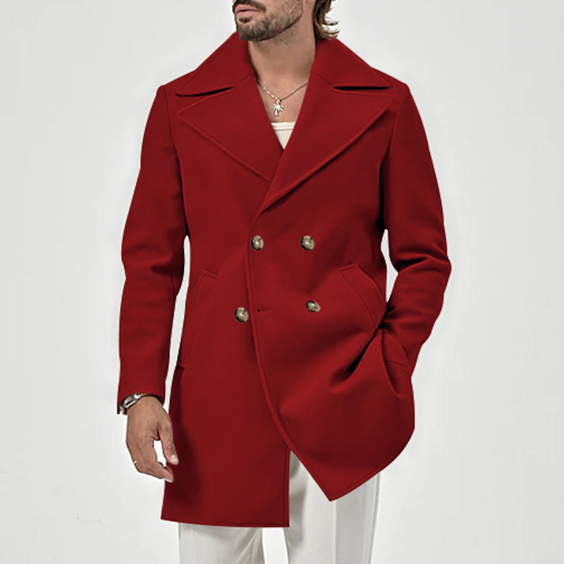 Lune London Elegant Double-Breasted Coat for Men