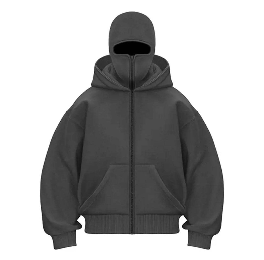 Trendy hooded jacket for women with high collar Lune London