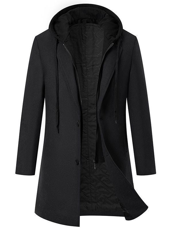 Fashionable women's transition coat with removable hood and practical pockets Lune London