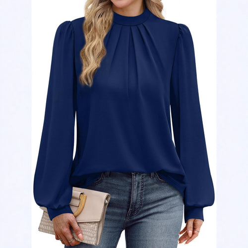 Elegant ladies blouse with puff sleeves Amarae