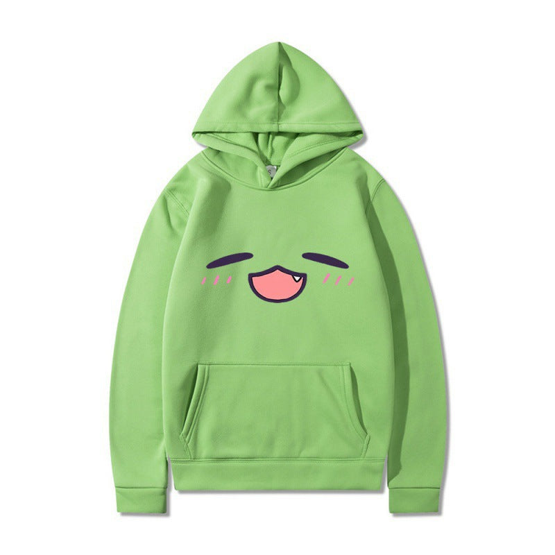 Women's hoodie with cheerful cartoon face and comfortable fit Lune London