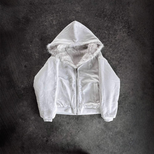 Veste d'hiver pour femmes avec capuche doublée en fausse fourrure et poches pratiques Chic & Stil