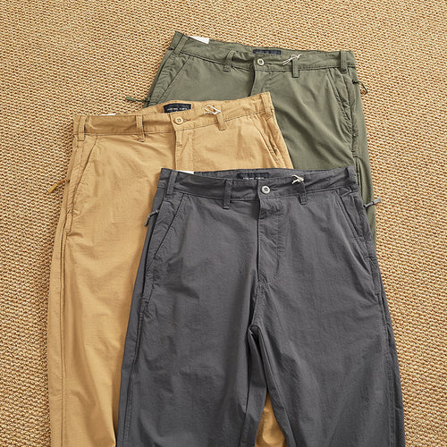 Men's chino pants with elastic waistband and practical side pockets Amarae