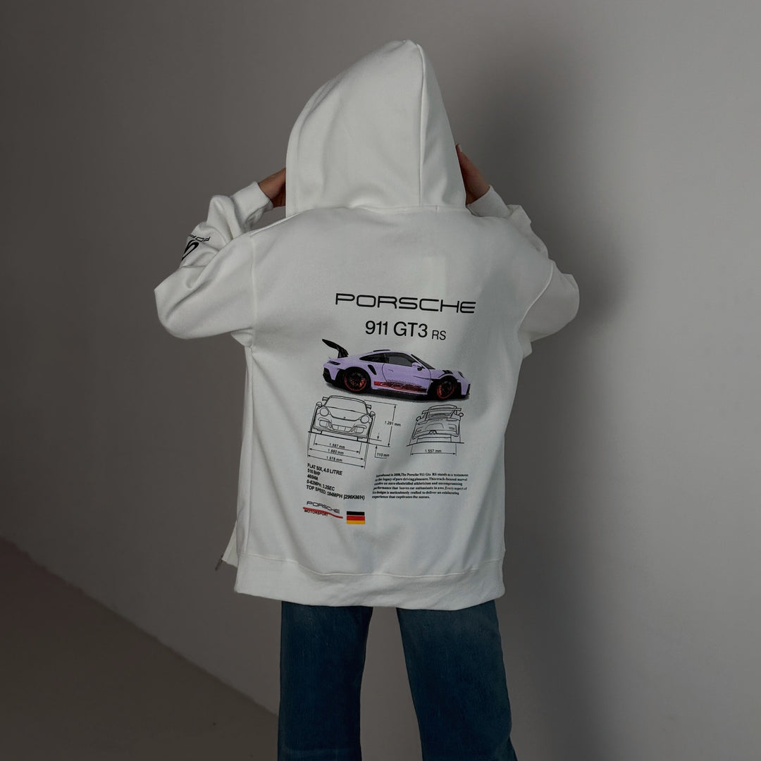 Women's hoodie with creative Porsche design Amarae