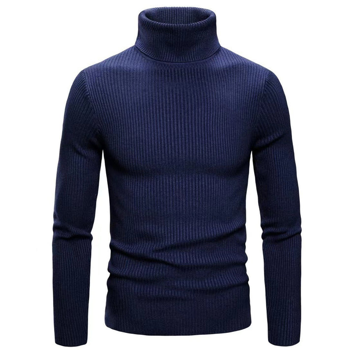 Trendy turtleneck sweater for men with a fine ribbed structure Lune London