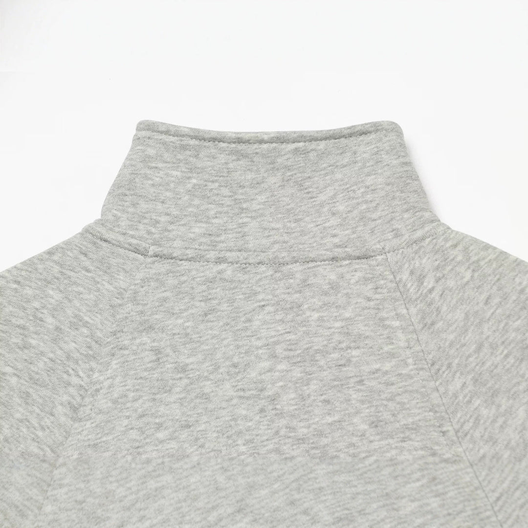 Women's Custom-made Sweat Jacket with Stand-up Collar, Zipper and Raglan Sleeves Amarae