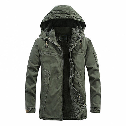 Functional winter jacket for men with fitted fleece lining Amarae