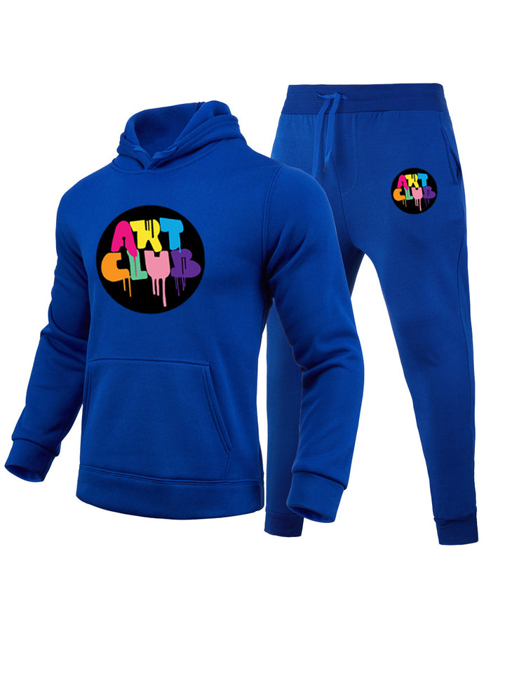 Women Sports Sweatshirt and Jogging Pants Set with Creative Print Details Lune London