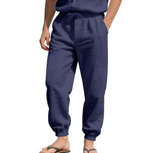 Men's leisure jogger pants with elastic waistband and side pockets Amarae
